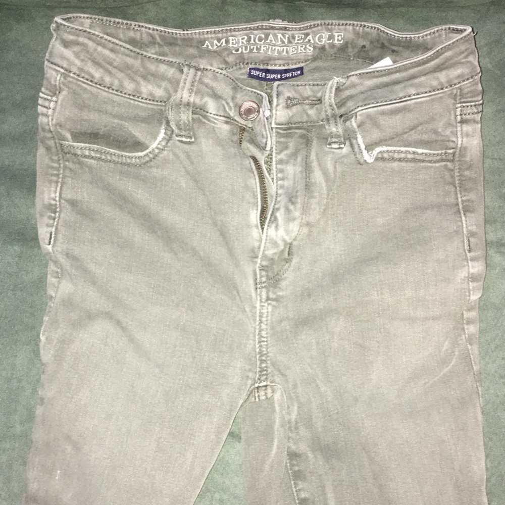forest green american eagle pants